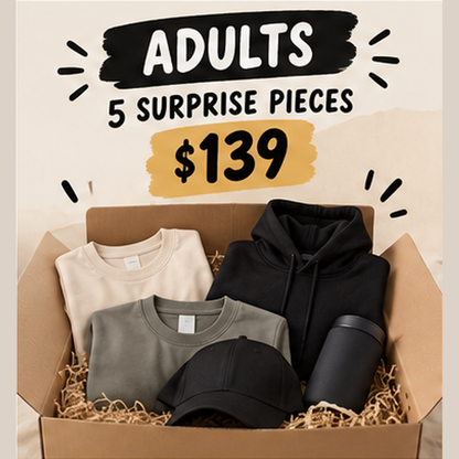 WHOOPS Sample Stash Mystery Box Adult - 5 surprise pieces for $139